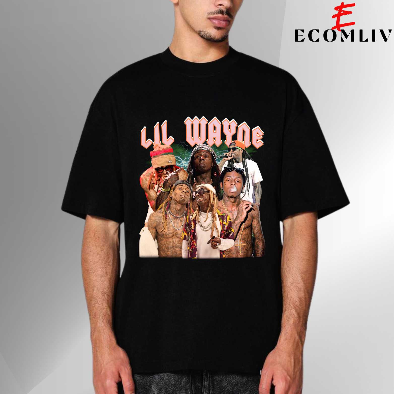 Vintage Wayne Rap Tee, Throwback T-Shirt, Street Merch